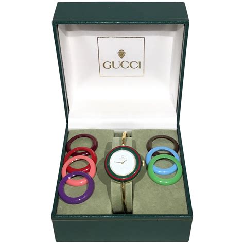 vintage gucci watches interchangeable